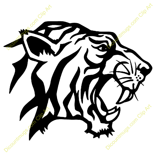 500x500 Tiger Head Clipart