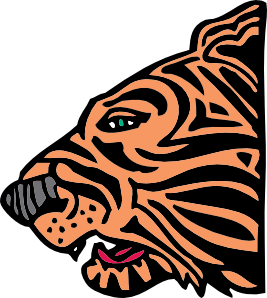 267x298 Tiger Head Clip Art Free Vector 4vector