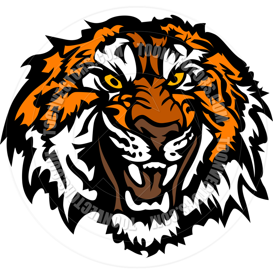 940x940 Tiger Face Clip Art