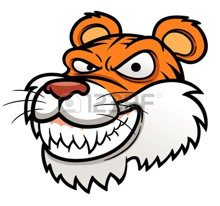 450x422 7,074 Tiger Head Stock Vector Illustration And Royalty Free Tiger