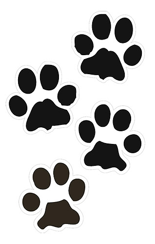 318x500 Paw Clipart Cartoon