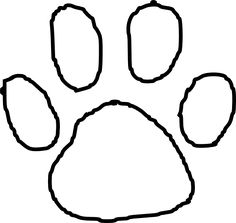 236x223 Tiger Paw Print Outline Clip Art