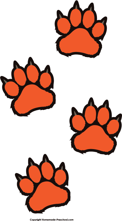 409x744 Tiger Print Clipart Tiger Paw