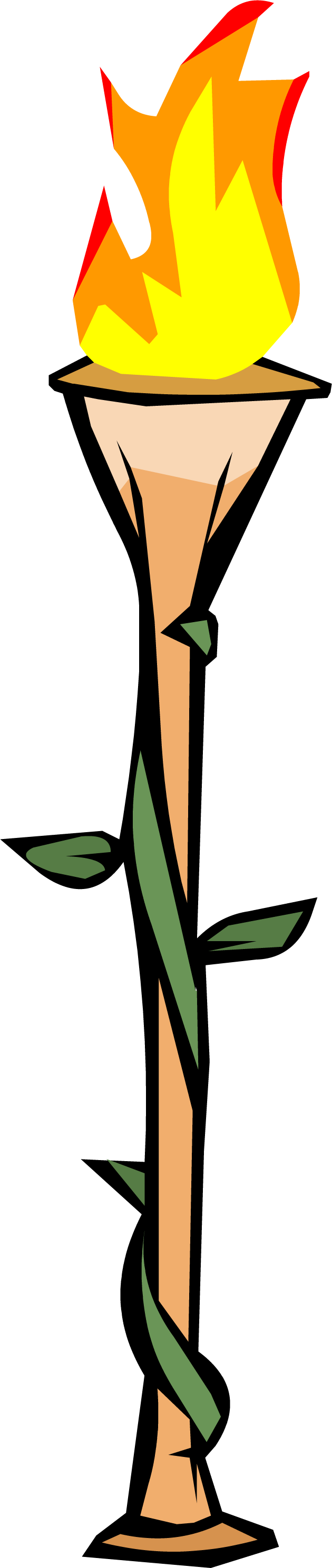 630x2979 Tiki Torch Clipart
