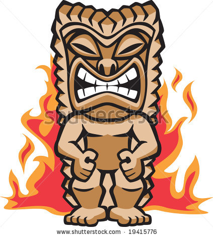 423x470 Hawaiian Tiki Clip Art Clipart Panda