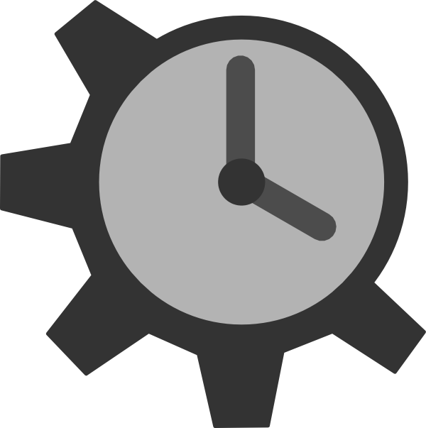 600x603 Clock Gear Clip Art