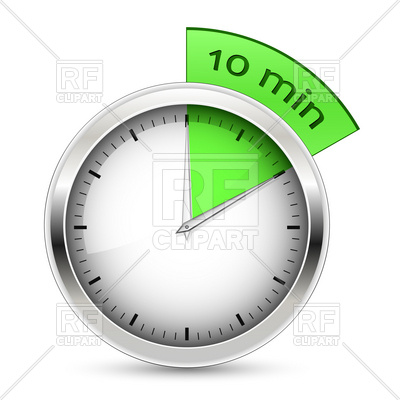 400x400 10 Minutes Timer Royalty Free Vector Clip Art Image