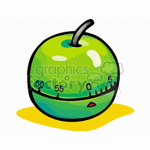 300x300 Royalty Free Kitchen Apple Timer 147845 Vector Clip Art Image