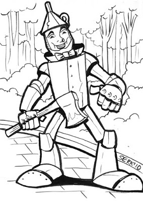 284x400 Oz Tin Man Clipart