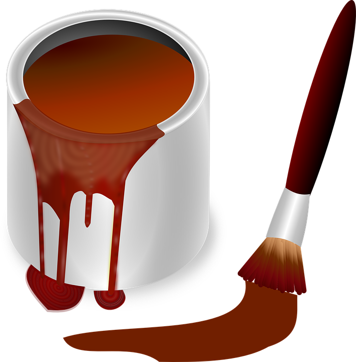 708x720 Painting Clipart Paint Tin