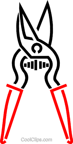 245x480 Tin Snips Royalty Free Vector Clip Art Illustration Vc049173
