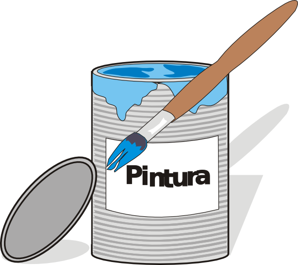 600x534 Aidiagre Paint Tin Can And Brush Clip Art
