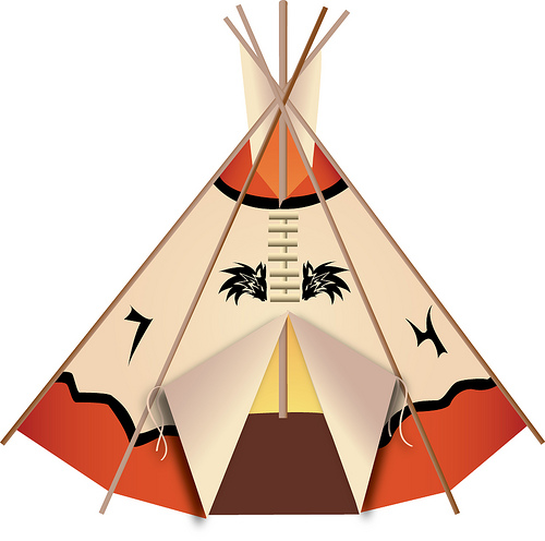 500x496 Indians Clipart Tipi