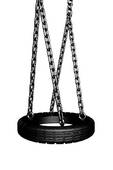 113x170 Stock Illustration Of A Swing With A Tire Seat K1036615