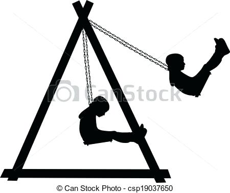 450x378 Swing Clipart Boy Swinging On A Swing In The Park Vector Clipart