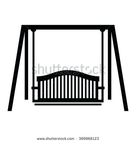450x470 Swing Clipart Young Girl Sitting On The Swing Vector Clipart