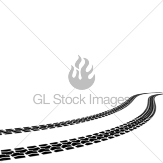 325x325 Set Of Detailed Tire Tracks, Vector Illustration Gl Stock Images