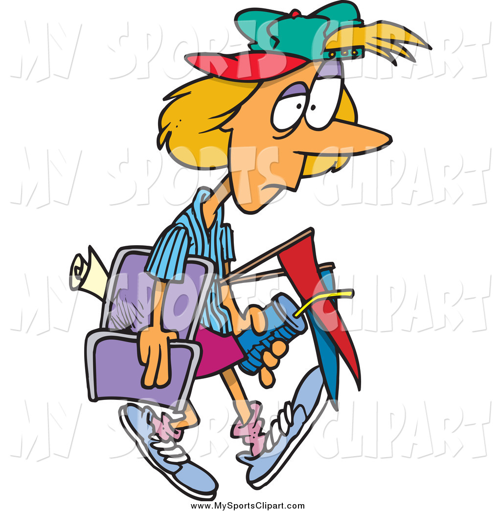 1024x1044 Sports Clip Art Of A Cartoon Exhausted Soccer Mom By Toonaday