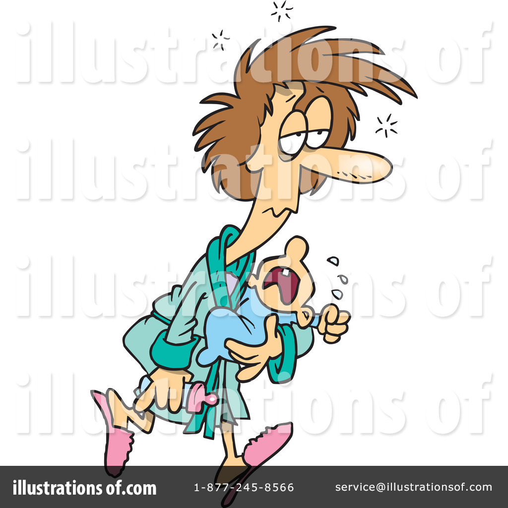 1024x1024 Tired Mother Clipart