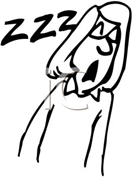 261x350 Tired Woman Asleep On Her Feet