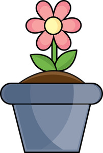 202x300 Flower Pot Clipart Image