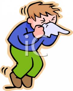243x300 Young Boy Sneezing In A Tissue