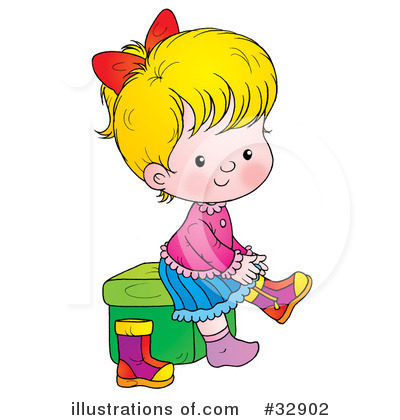 400x420 Girl Get Dressed Clipart