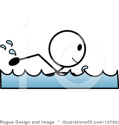 400x420 Person Swimming Clipart