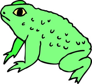 300x276 Free Frog Clip Art From The Public Domain
