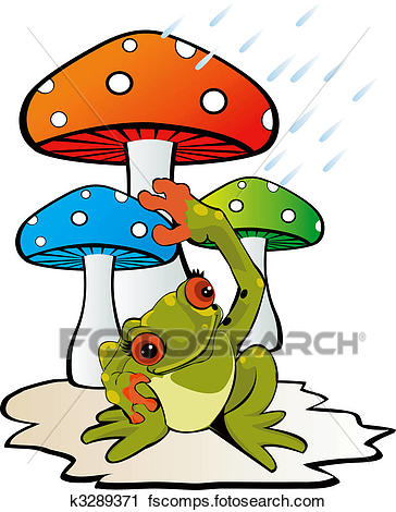 364x470 Clipart Of Mushroom And Toad K3289371