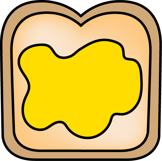 527x523 Butter Clipart Toast