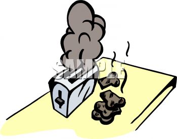 350x275 Toast Burning In A Toaster