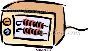 300x175 Toaster Oven Vector Clip Art