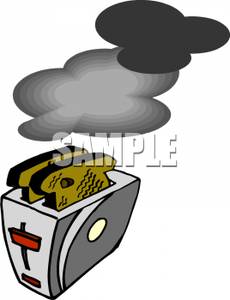 230x300 Art Image A Smoking Toaster