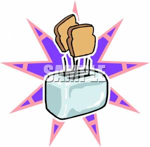 300x295 Art Image Toast Popping Out Of A Toaster