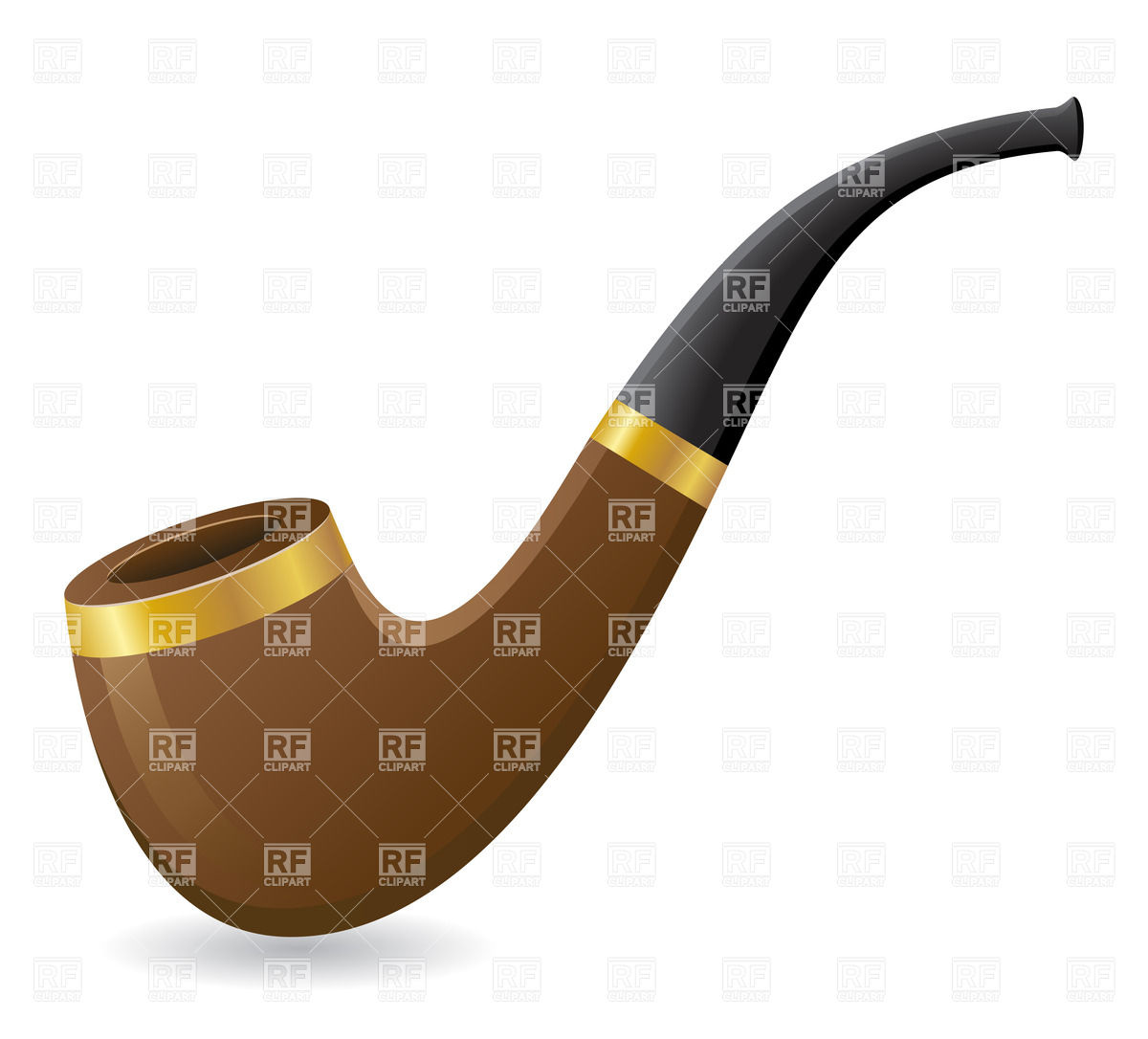 1200x1086 Brown Tobacco Pipe Royalty Free Vector Clip Art Image