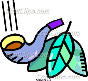 300x276 Pipe With Tobacco Leaves Vector Clip Art