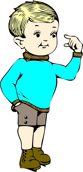 288x599 Blonde Toddler Clip Art