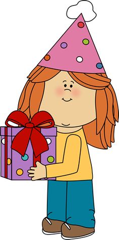 236x475 Girl Birthday Clipart