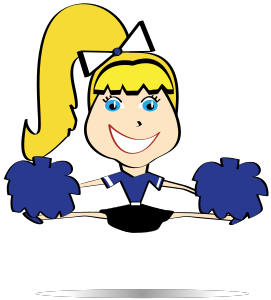 271x300 Cheer Toe Touch Clipart