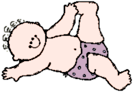194x134 Toe Touch Baby Clip Art Download