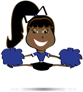 268x299 Cheer Jump Clipart