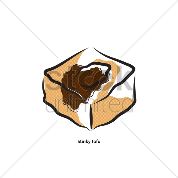 600x600 Stinky Tofu Vector Image