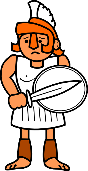 306x594 Greek Soldier Clip Art