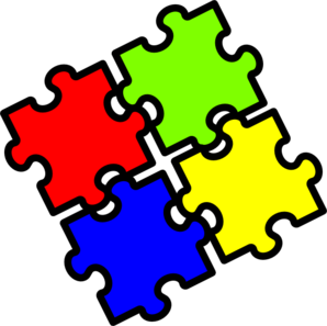 298x297 Jigsaw Fitting Together Clip Art