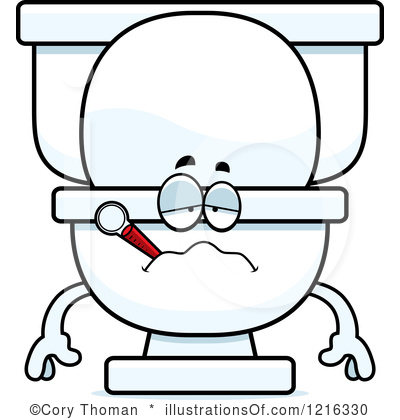 400x420 Sick Clipart Toilet