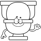 140x140 Clip Art Black And White Bathroom Clipart