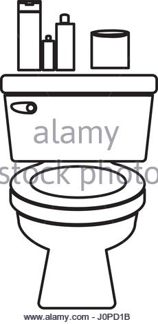 Toilet Clipart Black And White | Free download on ClipArtMag