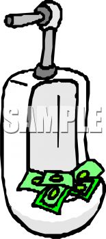 155x350 Royalty Free Clip Art Image Cliche Of Flushing Money Down The Toilet