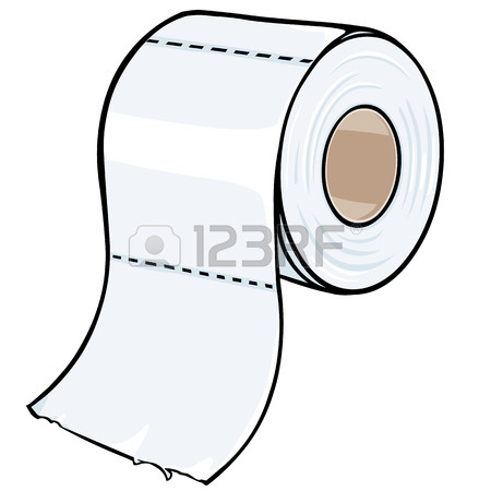 450x450 Vector Cartoon Toilet Paper On White Background Royalty Free